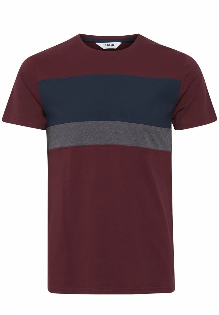 Solid SDSASCHA - T-shirt Imprimé - Wine Red 5 Solid SDSASCHA - T-shirt Imprimé - Wine Red – Image 5