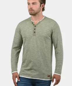 Solid SDBELAGOS - T-shirt à Manches Longues - Dusty Olive