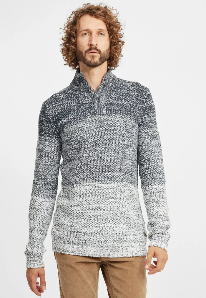 Solid SDAFTON - Pullover - Insignia Blue Melange 1 Solid SDAFTON - Pullover - Insignia Blue Melange