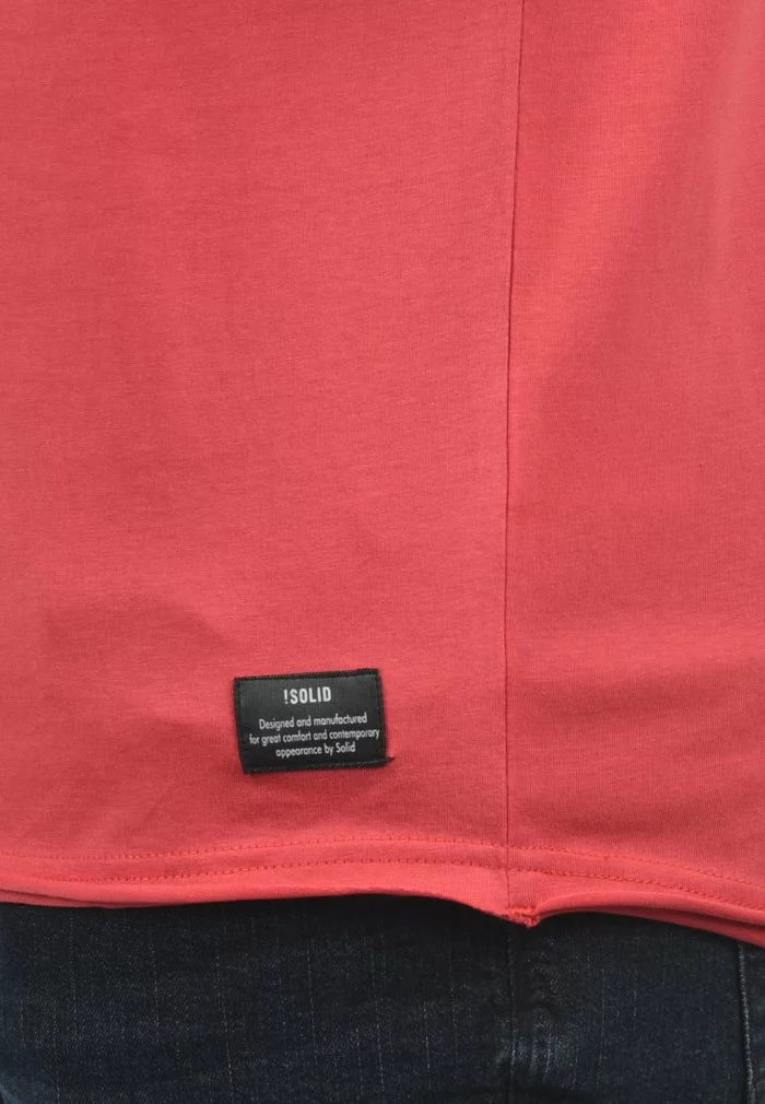 Solid SDANDREJ - T-shirt Basique - Tomato 4 Solid SDANDREJ - T-shirt Basique - Tomato – Image 4