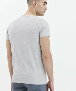 Solid SDTHORGE - T-shirt Basique - Light Grey Melange -Promos Solid Magasin 09299cb627964f96b271fd5b56e91dae