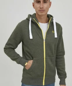 Solid SDBENN - Sweat à Capuche Zippé - Grey Denim