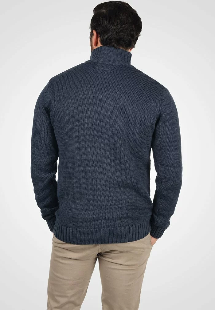 Solid SDPIROY - Pullover - Dark Blue 2 Solid SDPIROY - Pullover - Dark Blue – Image 2