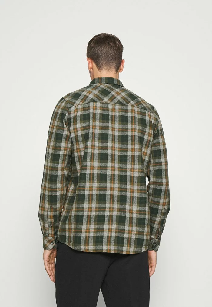 Solid SDTERKIL HERRINGBONE CHECK 21105659 - Chemise - Deep Forest 3 Solid SDTERKIL HERRINGBONE CHECK 21105659 - Chemise - Deep Forest – Image 3