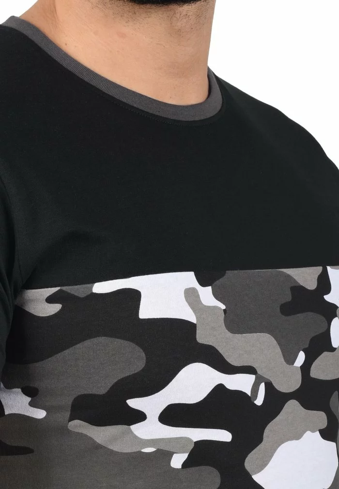 Solid SDCALLUX - T-shirt Imprimé - Black Grey 4 Solid SDCALLUX - T-shirt Imprimé - Black Grey – Image 4