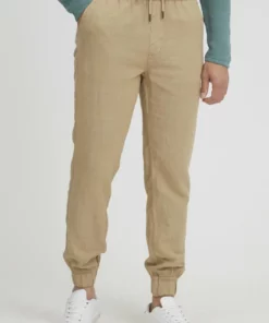 Solid SDTRUC CUFF LINEN - Pantalon Classique - Twill