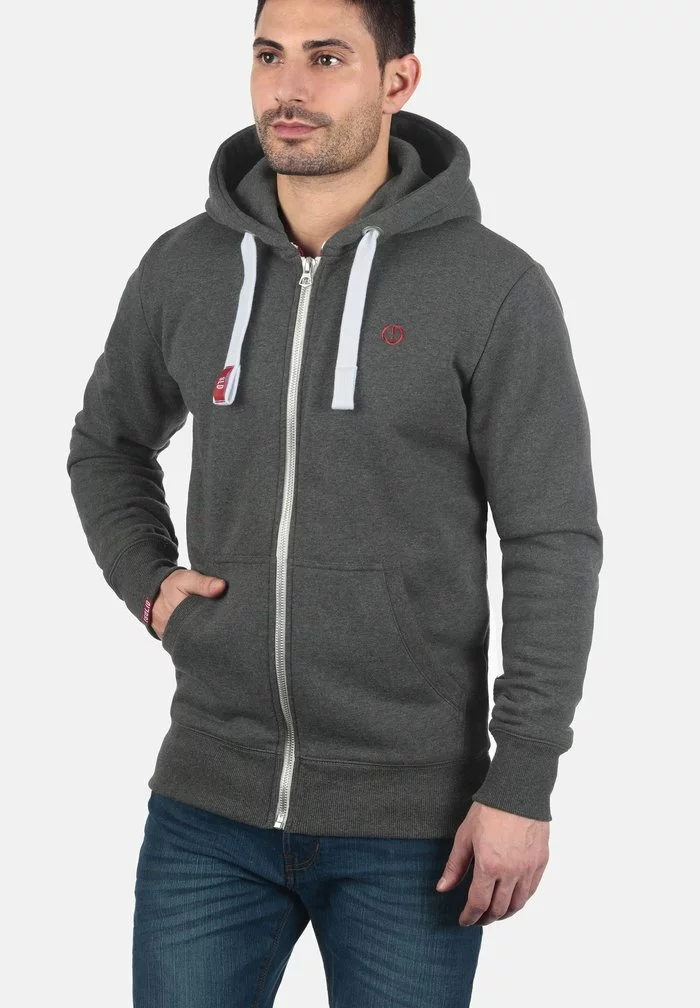 Solid SDBENNZIP - Sweat à Capuche Zippé - Med Grey 1 Solid SDBENNZIP - Sweat à Capuche Zippé - Med Grey