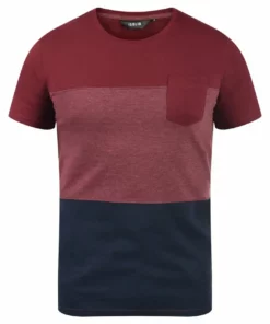 Solid SDMINGO - T-shirt Imprimé - Wine Red -Promos Solid Magasin 1108f8274c8d4dc3ada98642771b28a7
