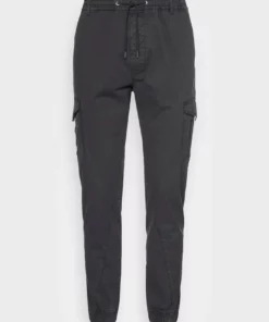 Solid ANDERS ELASTICATED - Pantalon Cargo - Black -Promos Solid Magasin 1168082f57884b2d9bf84b2df2e77ac3
