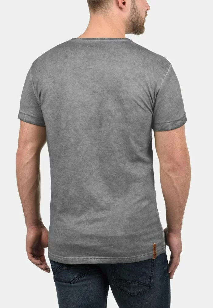 Solid SDTIHN - T-shirt Basique - Mid Grey 2 Solid SDTIHN - T-shirt Basique - Mid Grey â Image 2