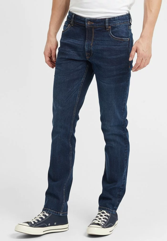 Solid SDPILTO - Jean Droit - Dark Blue Denim 1 Solid SDPILTO - Jean Droit - Dark Blue Denim
