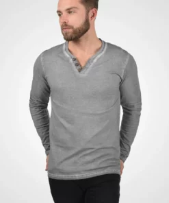 Solid SDTINOX - T-shirt à Manches Longues - Mid Grey