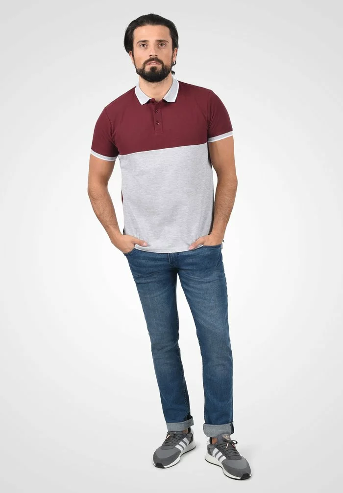 Solid SDCORBIN - Polo - Wine Red 2 Solid SDCORBIN - Polo - Wine Red – Image 2