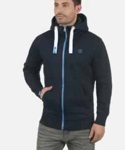 Solid SDBENN - Sweat à Capuche Zippé - Blue
