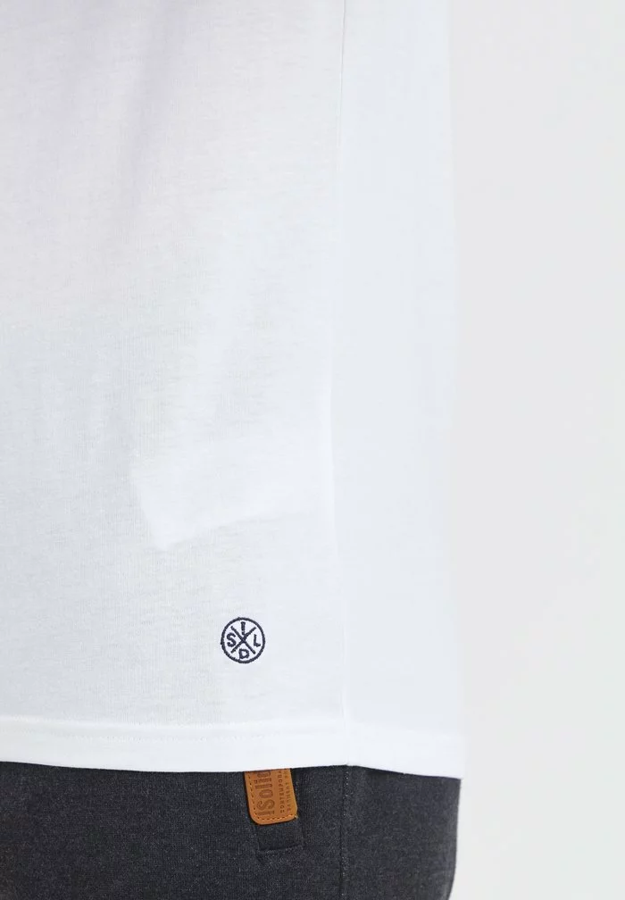Solid SDSASCHA - T-shirt Imprimé - Weiß/dunkelblau 6 Solid SDSASCHA - T-shirt Imprimé - Weiß/dunkelblau – Image 6