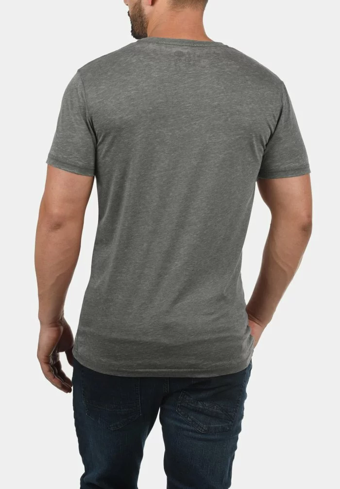Solid SDTHEON - T-shirt Basique - Mid Grey 2 Solid SDTHEON - T-shirt Basique - Mid Grey – Image 2