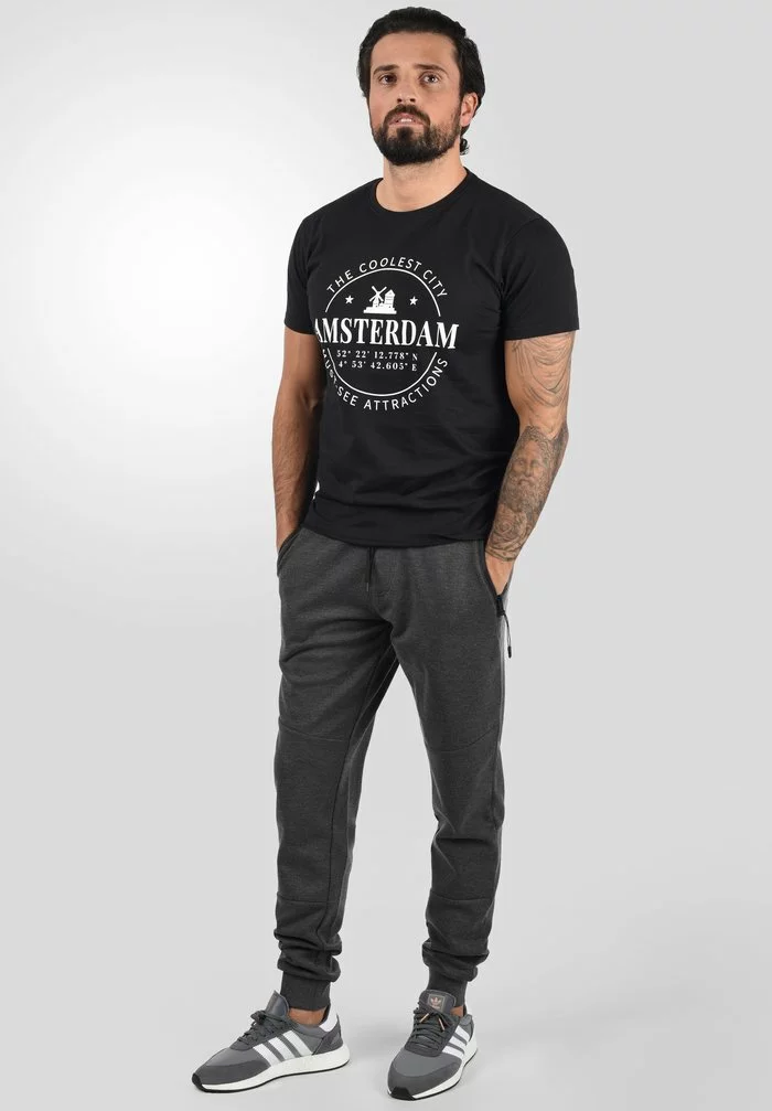 Solid SDGELLO - Pantalon De Survêtement - Dark Grey Melange 2 Solid SDGELLO - Pantalon De Survêtement - Dark Grey Melange – Image 2