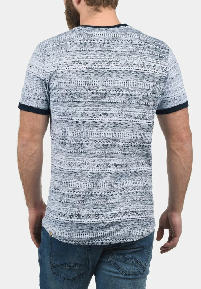 Solid SDINGO - T-shirt Imprimé - Blue 2 Solid SDINGO - T-shirt Imprimé - Blue – Image 2