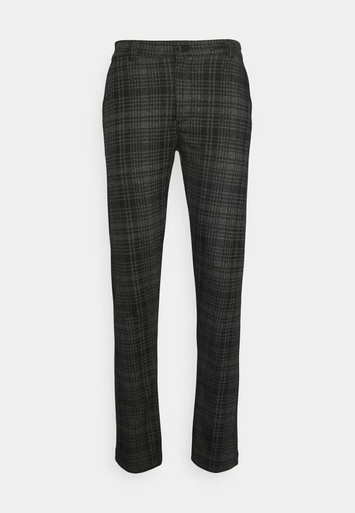Solid BARRO CHECK PANTS - Pantalon Classique - Slate Black 4 Solid BARRO CHECK PANTS - Pantalon Classique - Slate Black – Image 4