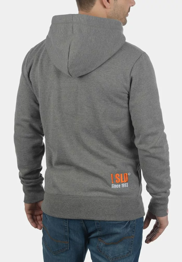 Solid SDBENNHOOD - Sweat à Capuche - Grey Melange 2 Solid SDBENNHOOD - Sweat à Capuche - Grey Melange – Image 2
