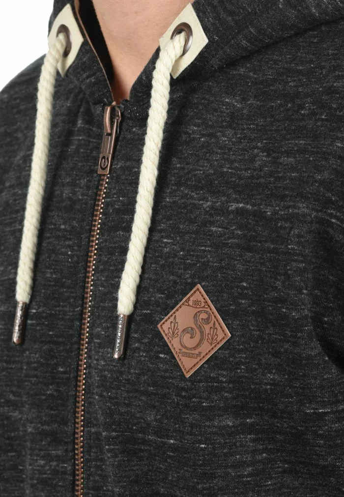 Solid SDCRAIG - Sweat à Capuche Zippé - Black 3 Solid SDCRAIG - Sweat à Capuche Zippé - Black – Image 3