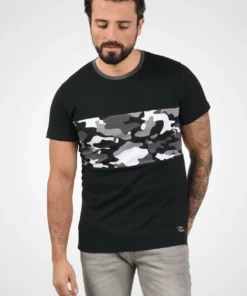 Solid SDCALLUX - T-shirt Imprimé - Black Grey