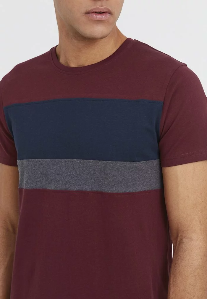 Solid SDSASCHA - T-shirt Imprimé - Wine Red 4 Solid SDSASCHA - T-shirt Imprimé - Wine Red – Image 4