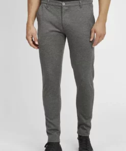 Solid SDOLIZAR - Pantalon Classique - Grey Melange