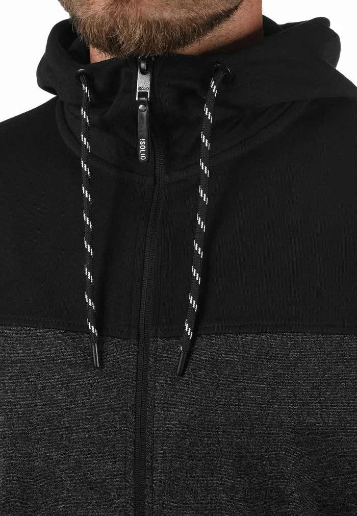 Solid SDBARIS - Sweat à Capuche Zippé - Black 4 Solid SDBARIS - Sweat à Capuche Zippé - Black – Image 4