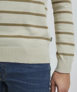 Solid BRICE - Pullover - Oatmeal -Promos Solid Magasin 24bc924946ec40b4854891de0eb3ec88