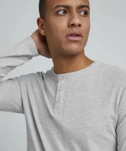 Solid SDVINTON LS 21106135 - T-shirt à Manches Longues - Light Grey Melange -Promos Solid Magasin 264a07e12009477b9511870e7ceff59f