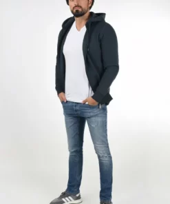 Solid SDBERTIZIP - Sweat à Capuche Zippé - Blue 11 Solid SDBERTIZIP - Sweat à Capuche Zippé - Blue -Promos Solid Magasin 26547e7713d243d3b9576f2a85bb3078