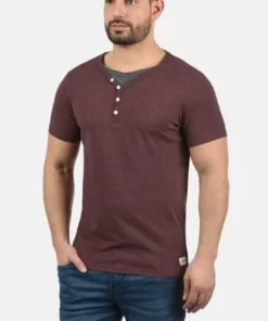 Solid DORIAN - T-shirt Basique - Wine Red M