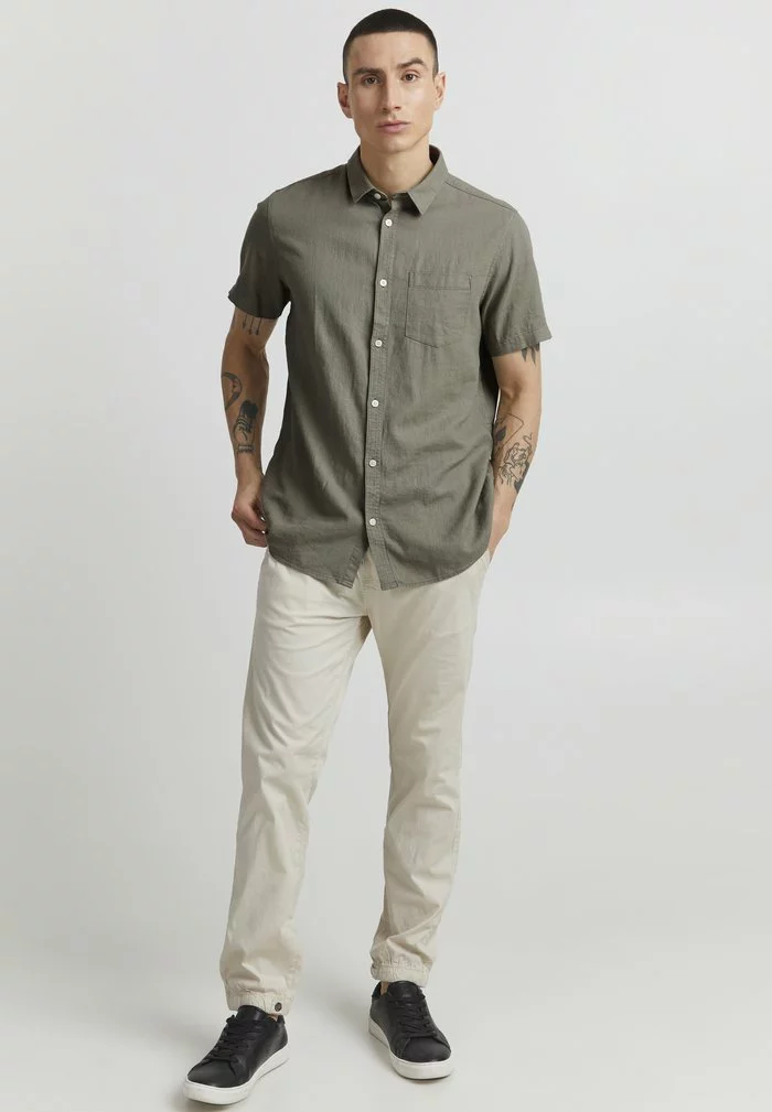 Solid SDALLAN - Chemise - Vetiver 2 Solid SDALLAN - Chemise - Vetiver â Image 2