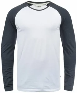 Solid SDBASTIEN - T-shirt à Manches Longues - White Bl M -Promos Solid Magasin 29b7d36d8a774861a207db067a7dd222