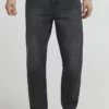 Solid Jean Droit - Black Vintage Denim