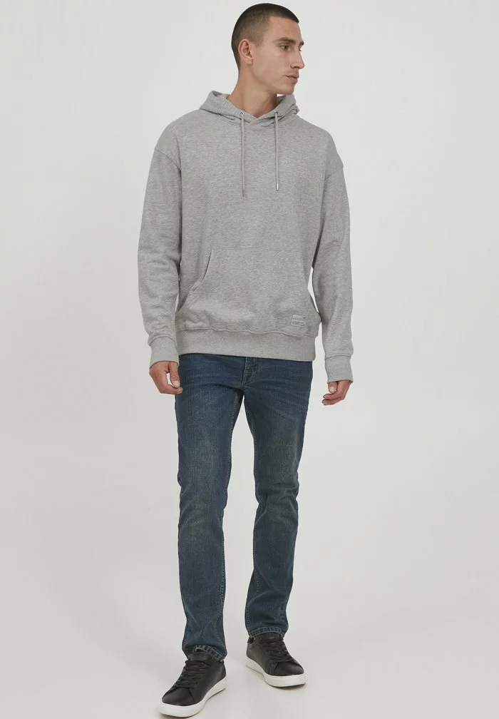 Solid SDMASON HOOD 21106758 - Sweatshirt - Light Grey Melange 2 Solid SDMASON HOOD 21106758 - Sweatshirt - Light Grey Melange – Image 2