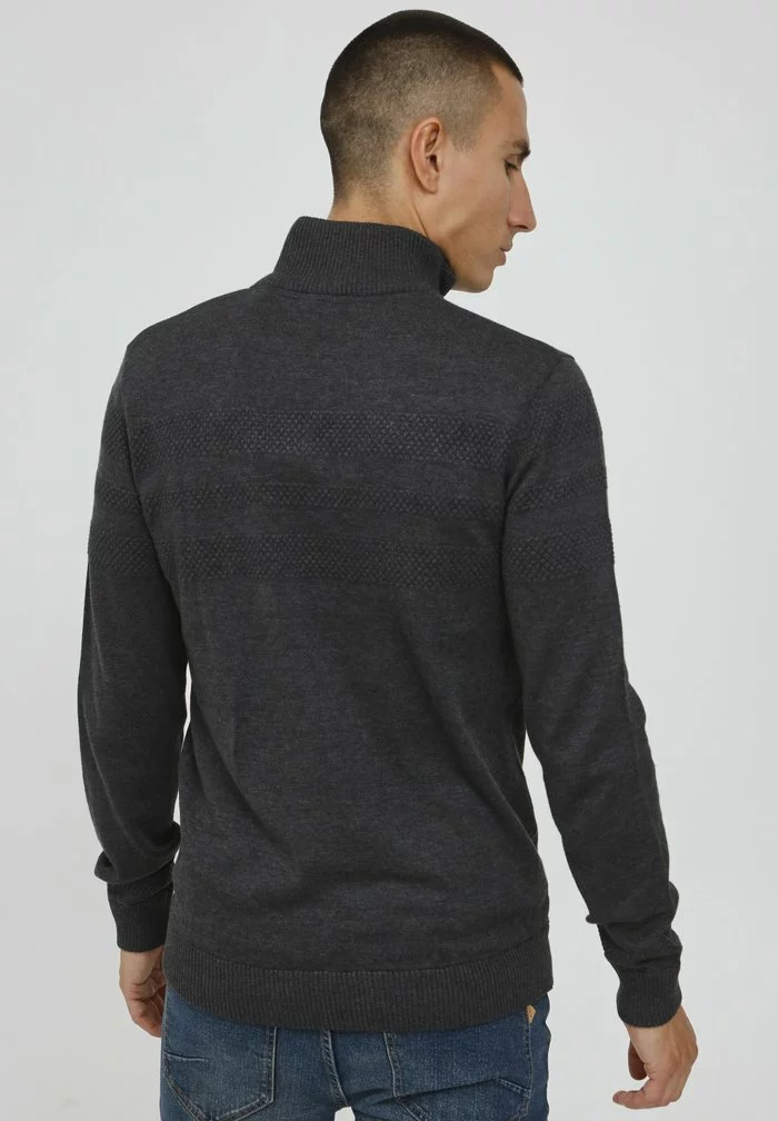 Solid SDBAMARO - Pullover - Dark Grey Melange 3 Solid SDBAMARO - Pullover - Dark Grey Melange – Image 3