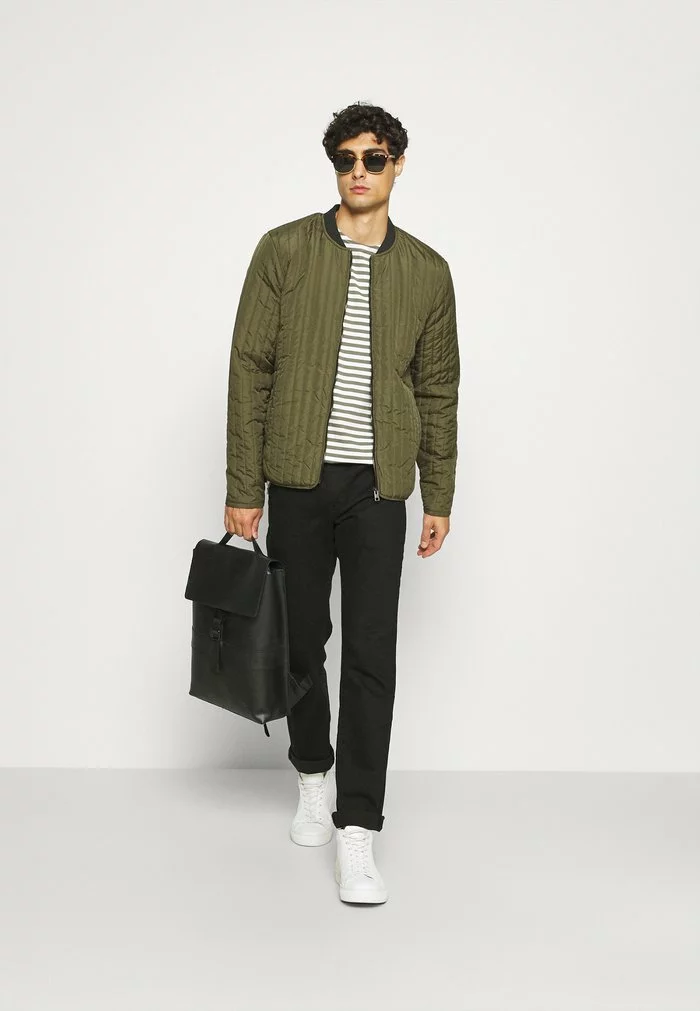 Solid Blouson Bomber - Ivy Green 2 Solid Blouson Bomber - Ivy Green – Image 2