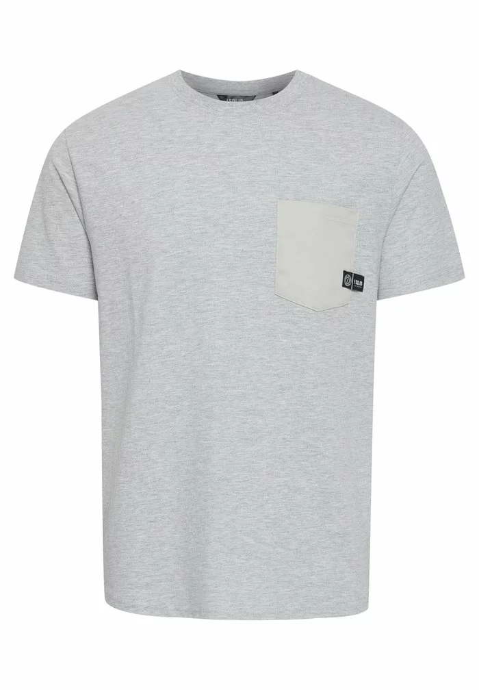 Solid SDBASTO - T-shirt Imprimé - Light Grey Melange 6 Solid SDBASTO - T-shirt Imprimé - Light Grey Melange – Image 6