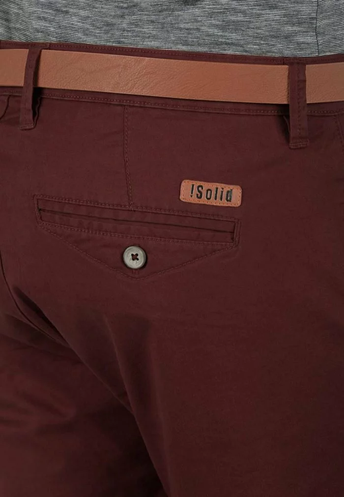 Solid SDMONTIJO - Short - Wine Red 3 Solid SDMONTIJO - Short - Wine Red – Image 3