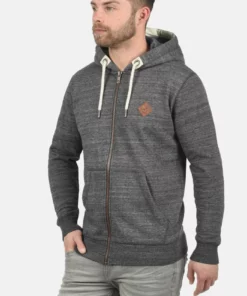 Solid SDCRAIG - Sweat à Capuche Zippé - Grey Melange