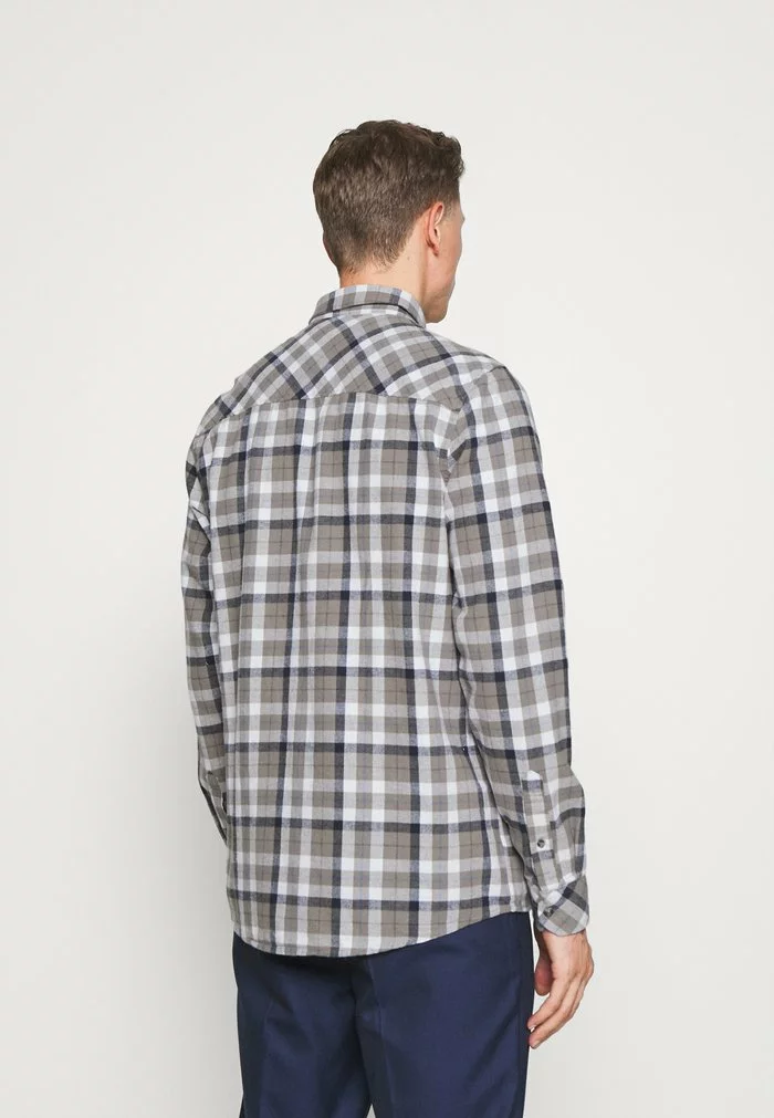 Solid SDTERKIL HERRINGBONE CHECK 21105659 - Chemise - Grey Melange 3 Solid SDTERKIL HERRINGBONE CHECK 21105659 - Chemise - Grey Melange – Image 3