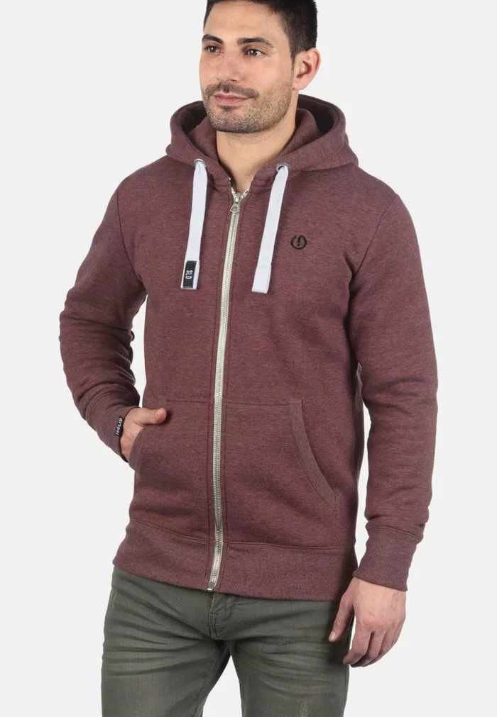 Solid SDBENNZIP - Sweat à Capuche Zippé - Wine Red 1 Solid SDBENNZIP - Sweat à Capuche Zippé - Wine Red