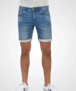 Solid SDREGULAR - Short En Jean - Blau