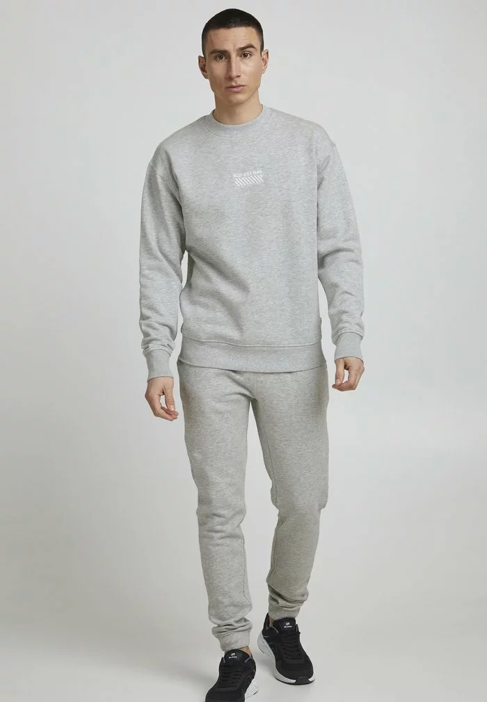 Solid SDRUBIO - Sweatshirt - Light Grey Melange 2 Solid SDRUBIO - Sweatshirt - Light Grey Melange – Image 2