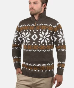 Solid SDNORWIN - Pullover - Dark Brown