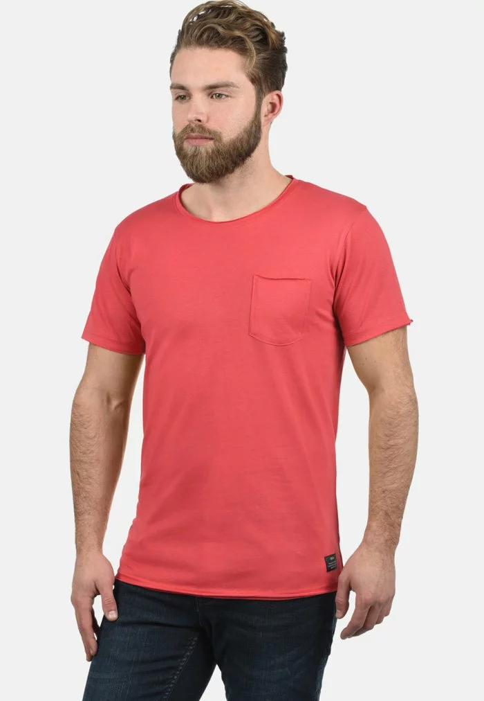 Solid SDANDREJ - T-shirt Basique - Tomato 1 Solid SDANDREJ - T-shirt Basique - Tomato