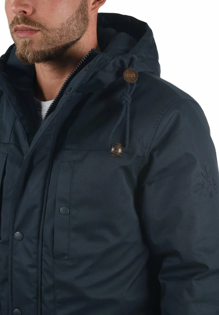 Solid SDFRANCO - Parka - Insignia Blue 4 Solid SDFRANCO - Parka - Insignia Blue – Image 4