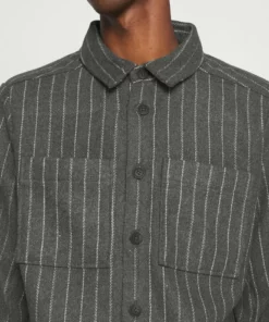 Solid TODD PINSTRIPE - Chemise - Dark Grey Melange -Promos Solid Magasin 38968398e18c4b52b2c33f430540ab97